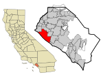 Orange County California Incorporated and Unincorporated areas Huntington Beach Highlighted